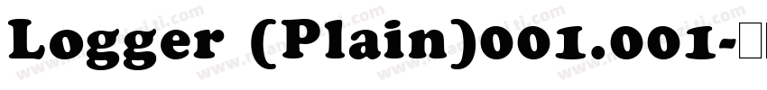Logger (Plain)001.001字体转换